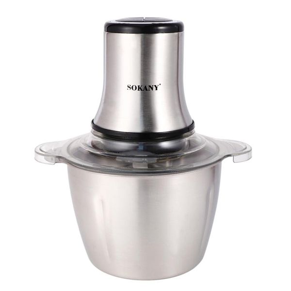 

meat grinders sokany stainless steel electric kitchen grinder chopper shredder cutter slicer household processor eu plug