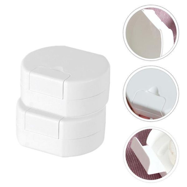 

soap dishes 1pc home holders practical portable travelling boxes (white)