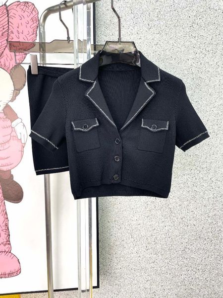 

women's tracksuits 2021 women fashion knitted suit + shorts 2-piece set 0601, Gray