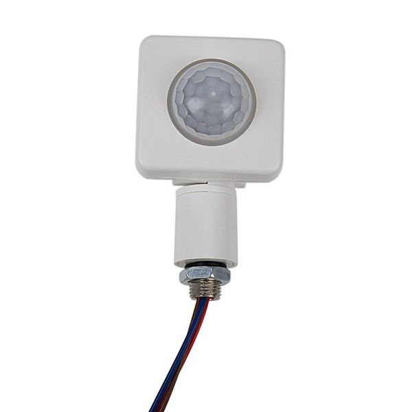 

solar lamps automatic pir 85-265v security infrared motion sensor detector wall led light outdoor 160 degrees 10m white