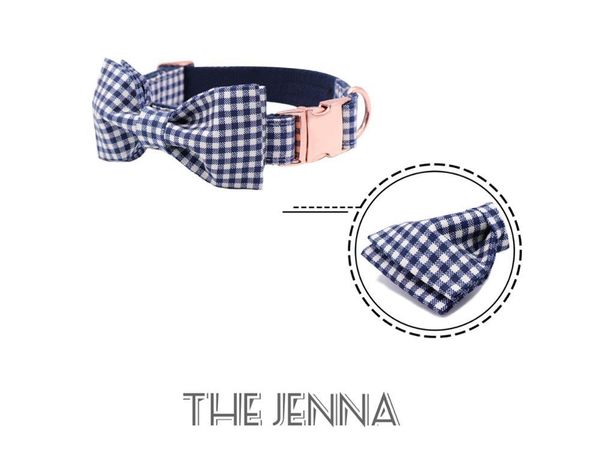 

dog collars & leashes unique style paws pure plaid with handmade cotton bows