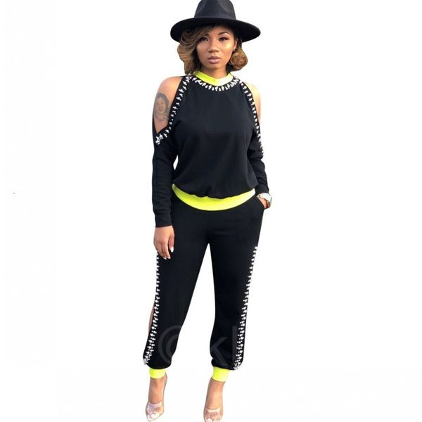 

2021 new fashion streetwear matching with hollow beads two complete sleeve set t shirt g71a, Gray