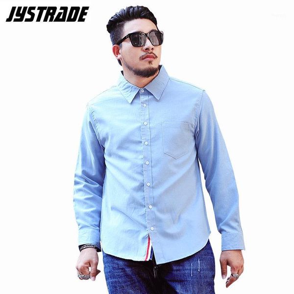 

mens korean long sleeve blouse plus size polyester cotton button collar knitted blouse male social shirt with pocket streetwear1, White;black