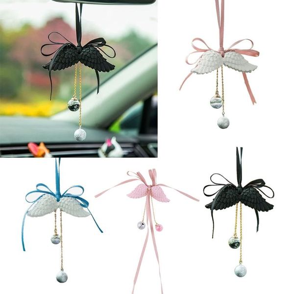 

interior decorations car wing heart pendant rear view mirror pendants vehicle presents for friends family