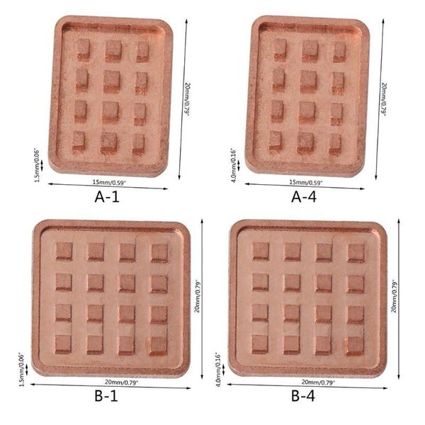 

fans & coolings 5pcs copper heat sink for vga gpu miniature radiator ddr3 ram memory ic chipset