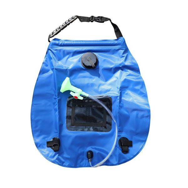 

shower bag 20l outdoor camping hiking solar water bags heating camping shower climbing hydration bag hose switchable head