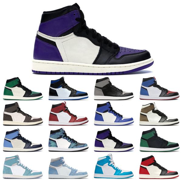 

1s man's basketball shoes turbo green hyper royal unc dark mocha obsidian court purple bred toe cactus jack chicago shadow twist univer