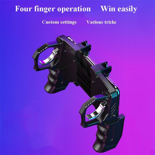 

game controllers & joysticks 2021 metal pubg controller joystick for mobile trigger gamepad android phone shooting