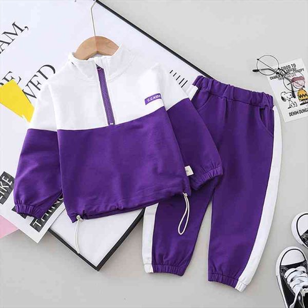 

spring toddler boys clothes sets autumn kids hooded pants 2pcs outfit children suit for clothing 1 2 3 4 y, White