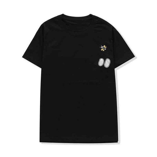 

mens retro stylist t shirts black white bee letter tshirts hight quality shirt men women couple short sleeve tee, White;black