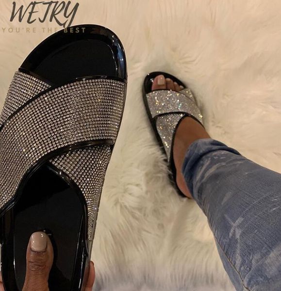 

in 2021 leopard women slipper summer open toe platform slide ladies fashion hollow light slip on wedge sandals woman shoes, Black