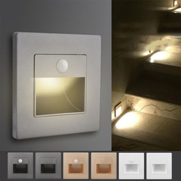 

wall lamp led corner recessed pir motion sensor night light for corridor stair kitchen foyer bathroom emergency lighting