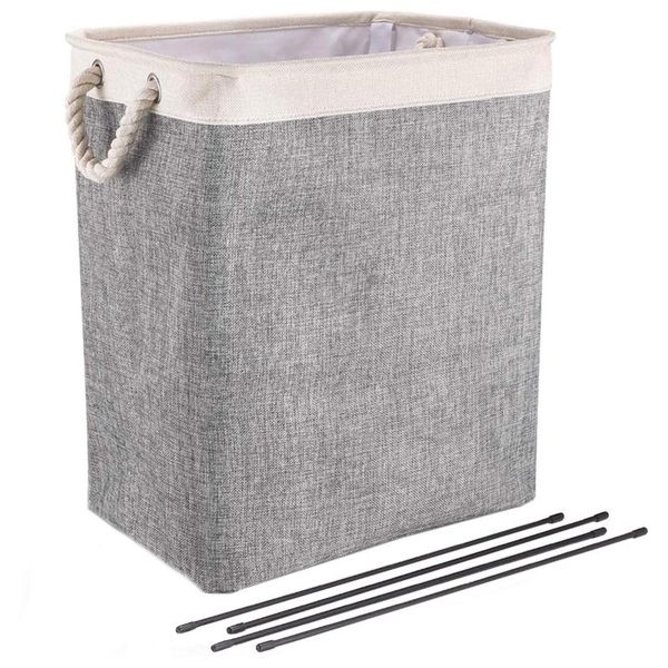 

laundry basket with handles, foldable clothes hampers storage bin detachable brackets toys clothing bags