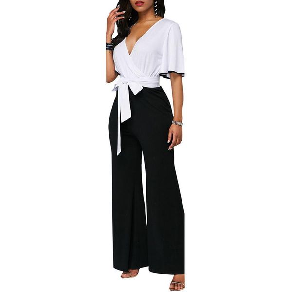 

women's pants & capris women loose polka dot fashion summer long wide leg elegant office, Black;white
