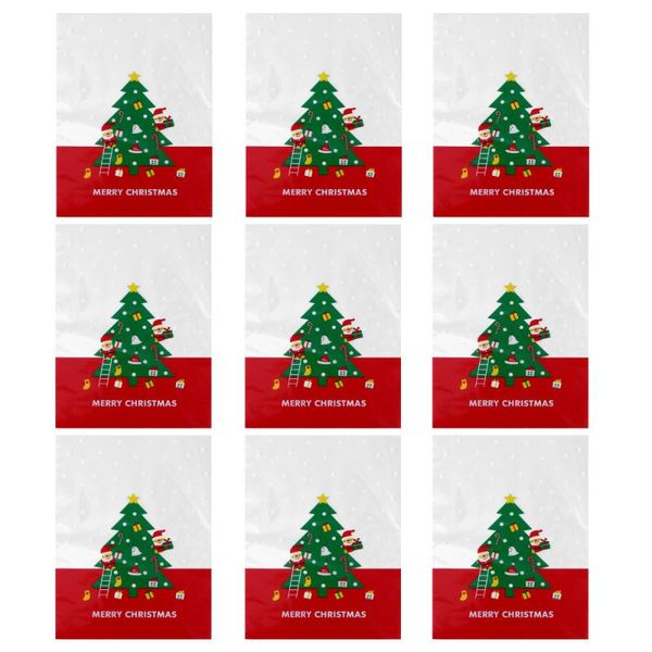 

storage bags 50pcs christmas gift xmas clear goody bag treat party supplies