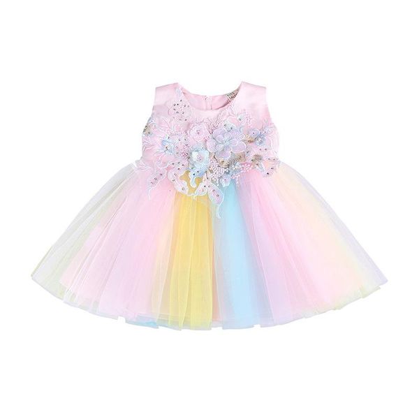

infant baby catch week dress princess dress newborn one hundred days full moon child wedding kid, Blue