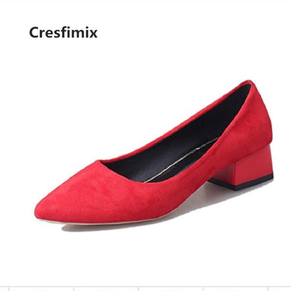 

cresfimix women fashion flock slip on comfortable shoes lady casual street shoes female spring zapatos b3209, Black