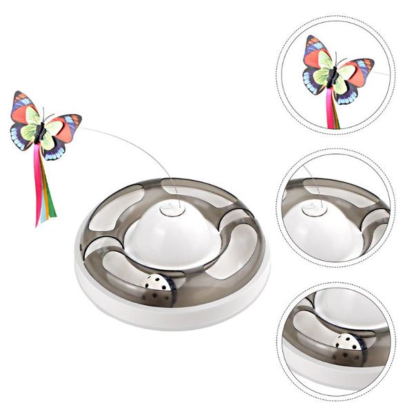 

cat toys tower interactive disc tracks electric turntable pet