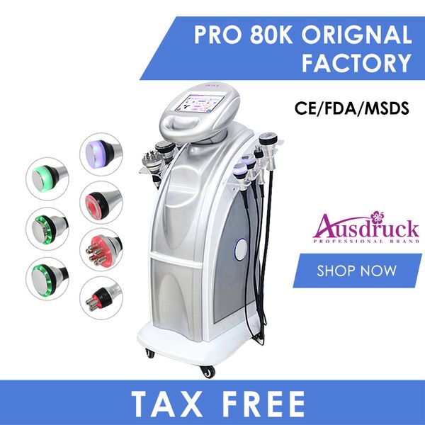 

7in1 80k weight loss removal cellulite reduces ultrasonic vacuum cavitation rf radio frequency slimming cellulite beauty machine