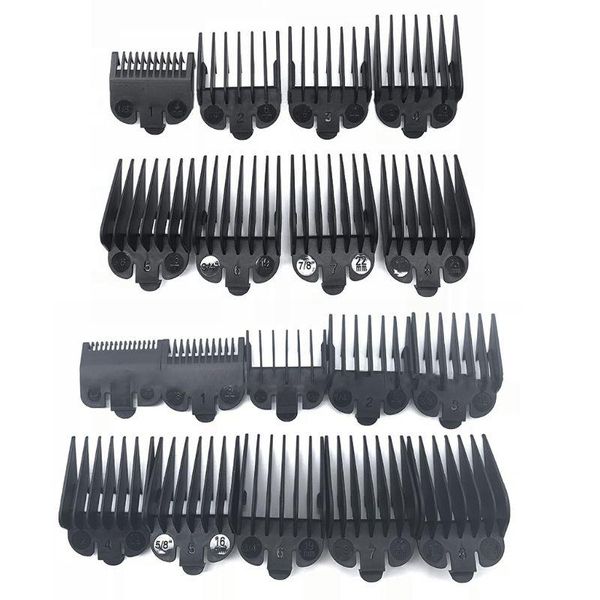 

8/10pcs electric clippers caliper limit comb oil head clipper combs tool d5bf hair brushes, Silver