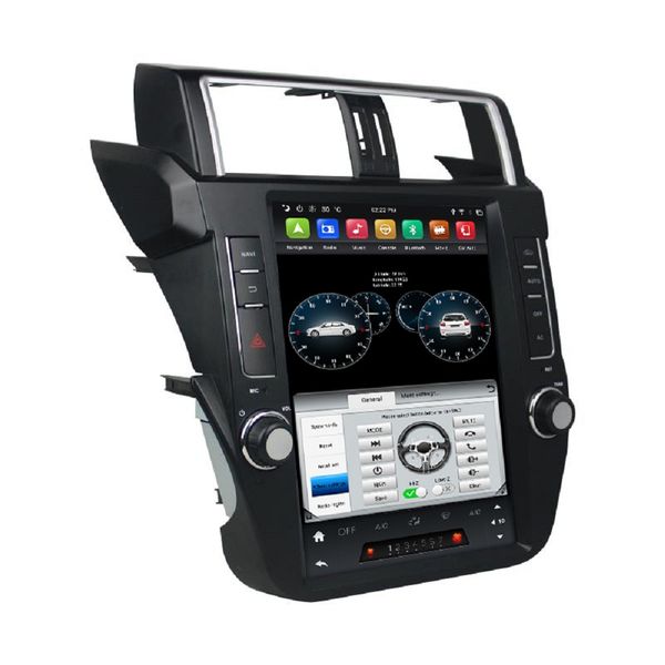 

4gb+64gb tesla style px6 12.1" android 9.0 car dvd player for toyota prado 2014-2017 dsp radio gps bluetooth 5.0 wifi easy connect
