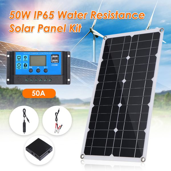 

2021 new poly controller 10/20/30/40/50a cells from usb dual output 50w solar panel to battery boat charger of the jylb