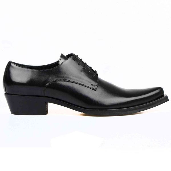 

dress shoes botas masculinas texas de couro legÃ­timo, sapatos ocintal com salto brilhante e ponta fina, feito Ã mÃ£o ksm1, Black