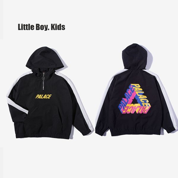 

children's sweater, loose hooded hip hop boys' and girls' personalized coat, Black