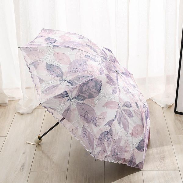 

umbrellas sunscreen lace sun umbrella portable mini paraguas plegable regenschirm guarda sol chuva ys