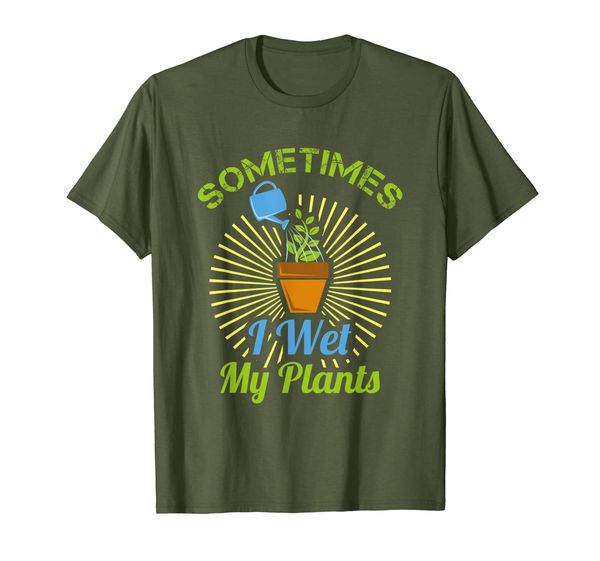 

sometimes i wet my plants t-shirt | gardening tee t-shirt, White;black