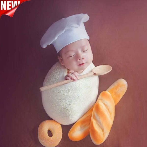 

newborn pgrapher chef hat theme studio set infant pgraphy props pgraphy accessories baby hat boy picture, Yellow