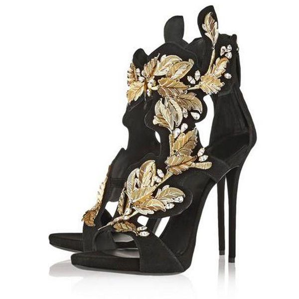 

sandals open toe metal zipper est shoes selling design ankle gold black luxury designer high heel