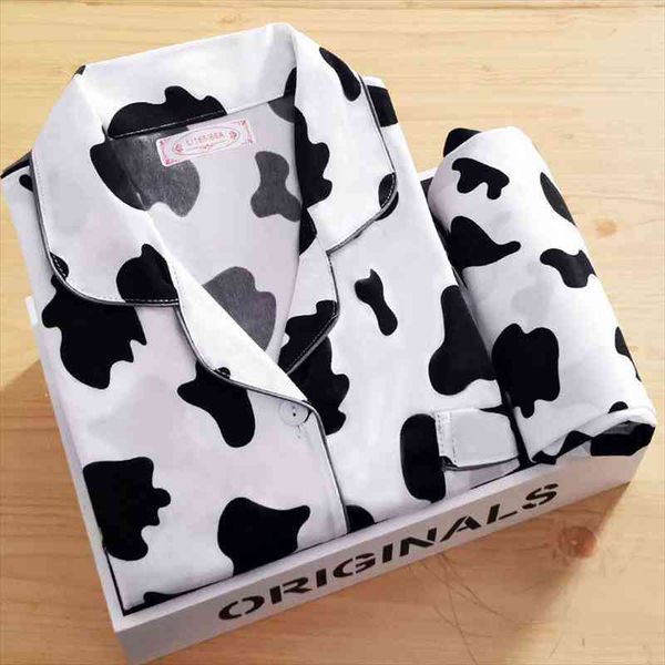 

spring summer pajamas womens short sleeve pants cardigan nightwear plaid cute cartoon home clothes sleepwear lingerie, Black;red