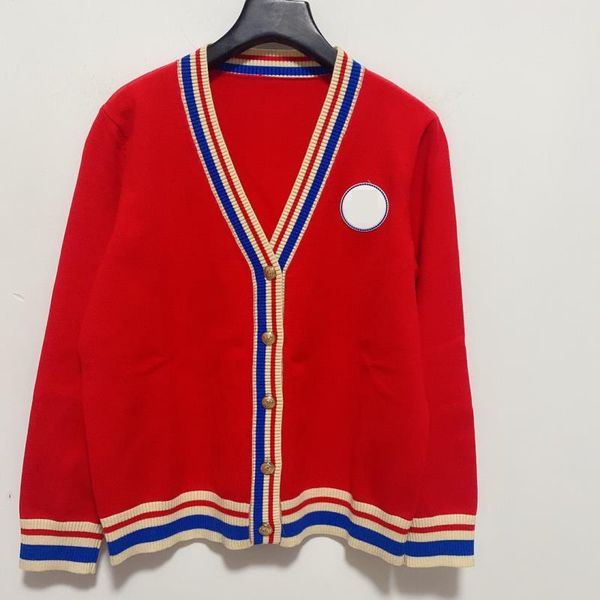 

women's high runway sweater sweater cardigan milan designer 2021 v long end jacquard neck women sleeve 1227-32 wsrih, Black