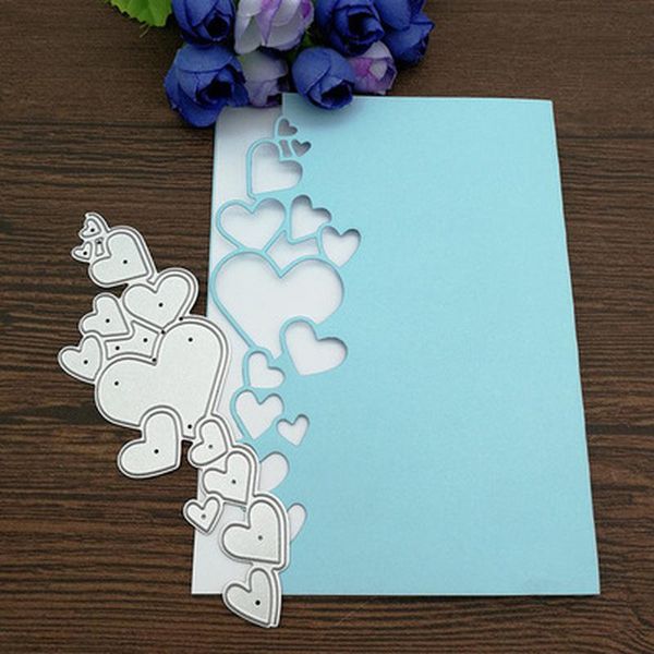 

party decoration heart lace edge frame metal cutting dies stencils for diy scrapbooking decorative embossing handcraft die template