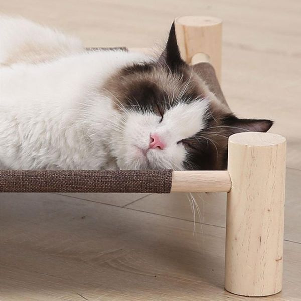 

cat beds & furniture hammock bed portable detachable washable house for dog puppy lazy cushion lounger cats kitten cottages pet sleeping