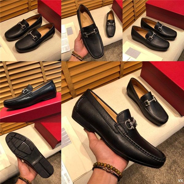 

q4 new arrival british style casual natural leather shoes luxury lazy sets breathable driving men oxfords fashion brand dress shoes 11, Black