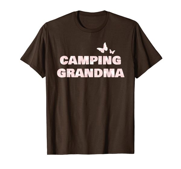 

camping grandma floral design women gift idea t-shirt, White;black