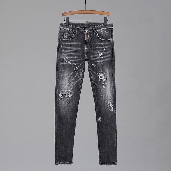 

maple star suede patch broken slim-fit jeans man skinny leg fading trousers boys mens skinny jeans mens joggers, Blue