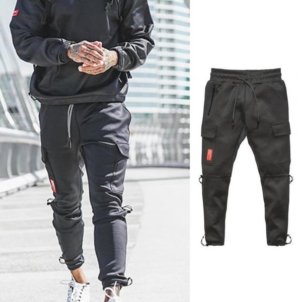 

men's pants men military tactical waterproof cargo breathable swat army solid color combat long trousers work joggers, Black