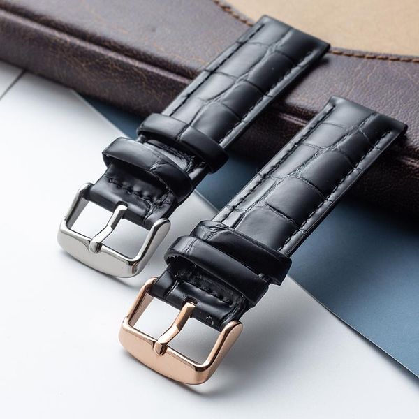 

watch bands watchband genuine leather strap 12mm 13mm 18mm 20mm 22mm stainless steel accessories for men woman band, Black;brown