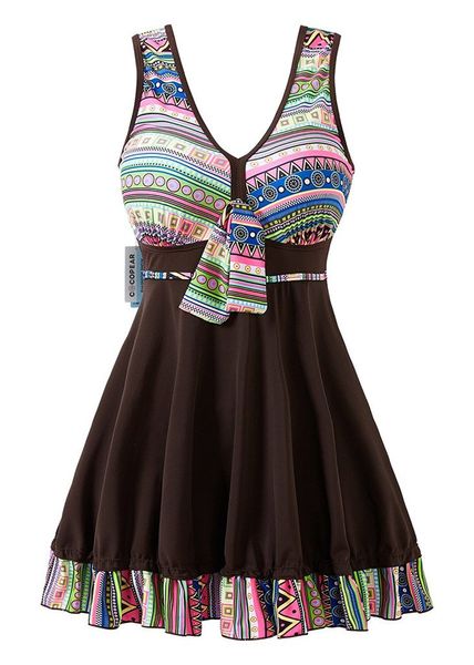 

piece large women's bikini skirt one tankini pop stripe swimsuit, White;black