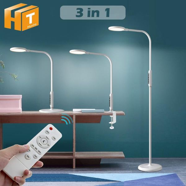 

led floor lamp with remote indoor adjustable standing lamp dimmable reading desklight for living room study office