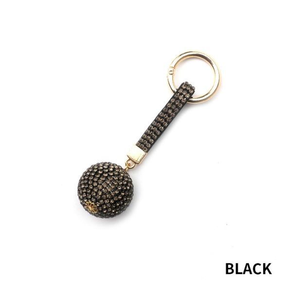 

interior decorations creative cute rhinestone ball keychain car women bag accessories key chain pendant bling