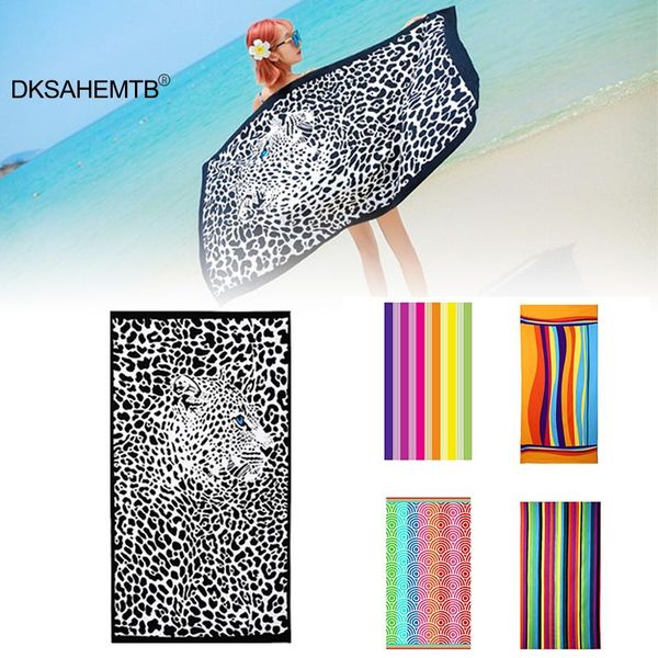 

cover-ups 180x100cm microfiber beach towel super absorbent swimming pool towels soft oversized travel for bathroom outdoor mj
