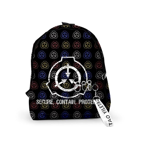 

backpack creepypasta simple college wind band key chain zipper