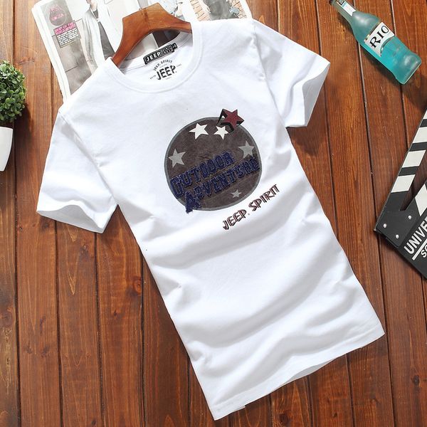 

women's sweaters half-sleeved autumn clothes men's trend men's short-sleeved t-shirt cotton bottoming shirt white round neck, White;black