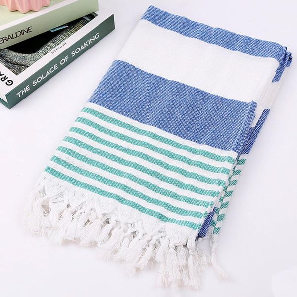 

towel 2021 striped cotton turkish bath with tassels travel camping sauna beach gym pool blanket drape
