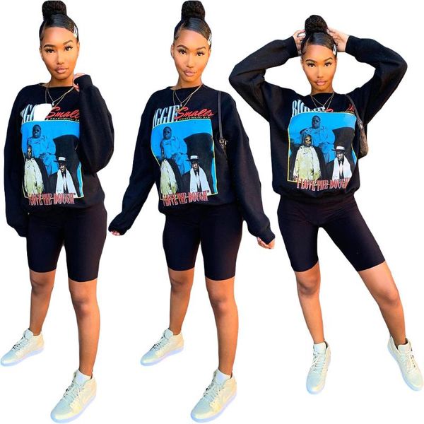 

women's t-shirt 38yy5313 autumn winter women casual fashion character print sports and leisure long-sleeved, White