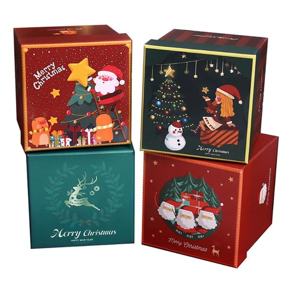 

gift wrap 4pcs christmas eve candy boxes chocolate cases apple for party festival